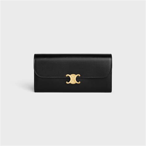 celine large triomphe wallet|Celine triomphe compact wallet.